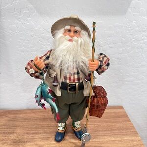 Karen Didion Originals Fisherman Santa 17” Christmas Holiday Cabincore Rustic